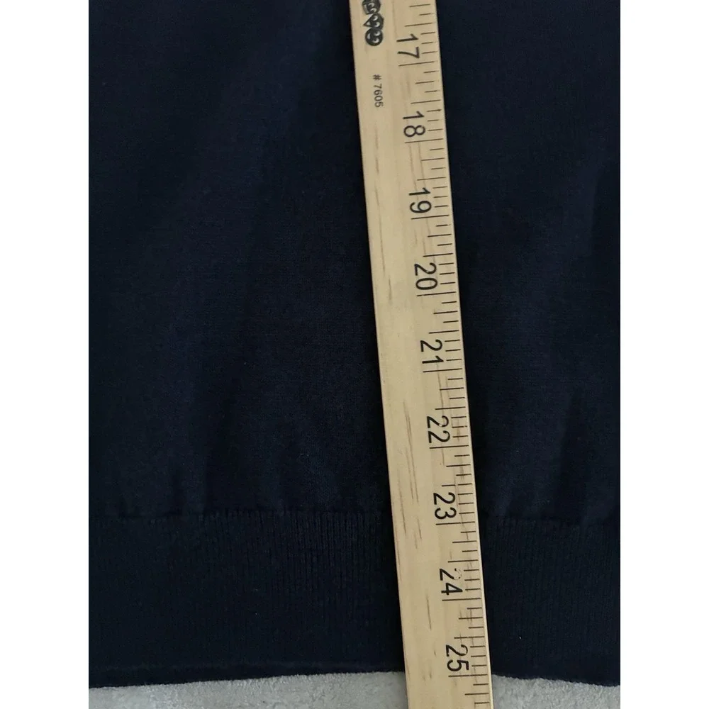 Gucci Sweater‎ Vest Men's XL Navy Wool Knit V Neck Uniform Pullover